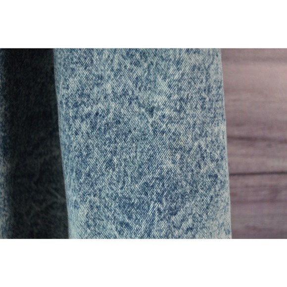 Stuffed Shirt Stone Washed Denim Skirt Vintage 80's Size 11/12 29 inch waist - Picture 3 of 12